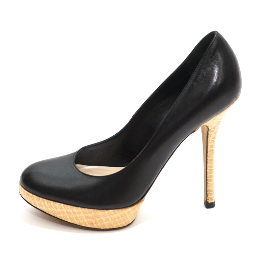 Christian Dior Leather Weaved Wicker Pumps